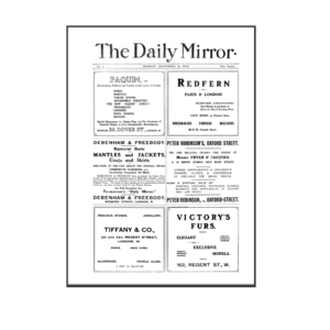 The Daily Mirror – First Issue November 2, 1903